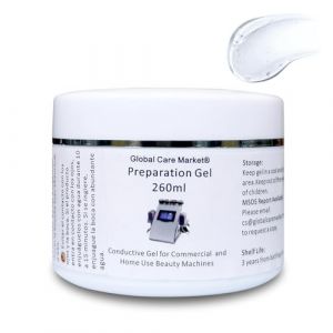 Gel de préparation - Gel conducteur RF à l’acide hyaluronique pour une utilisation avec les machines à radiofréquence pour le visage et le corps, les appareils à micro-courant facial, l’apprêt de gel (HappyHealthyLife, neuf)