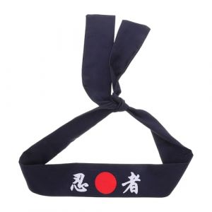 ibasenice Bandeau de Chef Sushi Japonais Ajustable avec Imprim&eacute; Ninja Bandeau de Cuisine pour Costume Traditionnel Japonais (The taste of cooking, neuf)