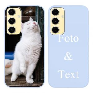 Yoedge Bleu Coque Personnalis&eacute;e pour Samsung Galaxy S25 FE 5G 6,7", Personnalisable Housse &Eacute;tuis avec Photo Image Texte Etui, Silicone Protection Custom Cover pour Samsung Galaxy S25 FE 5G Case (Somin Ivka EU, neuf)