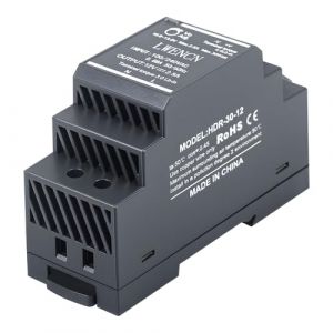 Bloc d'alimentation pour rail DIN 12 V CC 2,5 A 30 W - Entr&eacute;e 100-240 V CA 50/60 Hz - Transformateur rail DIN pour automatisation domestique ou industrielle (Kssvzz EU, neuf)