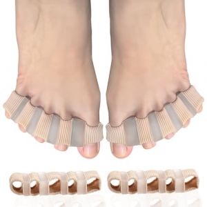 2 Pièces Ecarteur Orteil, Separateur Orteil, Correction De l'Hallux Valgus, Séparateurs D'orteils Pour Hallux Valgus, Protection Orteils, Pour Homme Et Femme(5 Heures) (Sutitako, neuf)