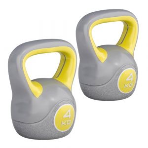 GORILLA SPORTS&reg; Kettlebell - Poids de 2 &agrave; 20 kg, Individuel/Ensemble, avec Poign&eacute;e, Avec/Sans Support, Plastique, en Couleurs - Bouilloire de Poids, Halt&egrave;re &agrave; Boule, Entra&icirc;nement, Musculation, Fitness (Gorilla Sports GmbH, neuf)