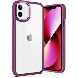 ULAK Coque Compatible avec iPhone 12, Protection Robuste Transparente résistante aux Chocs - Coque Souple en TPU Rigide - Prise en Main sûre - Coque de Protection légère pour iPhone 12 6,1,Rouge (easyarise, neuf)