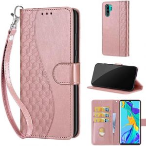 SIENIANLINE Coque pour Huawei P30 Pro Coque [Housse en Cuir PU Premium] [Etui &agrave; Rabat] [Pochette de Portefeuille], &Eacute;tui de Protection pour Huawei P30 Pro -Or rose-3D (DIKAS, neuf)