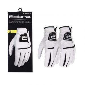 Cobra Lot de 2 gants de golf pour homme main gauche Micro Flex Cell Taille M/L (American-Golf, neuf)
