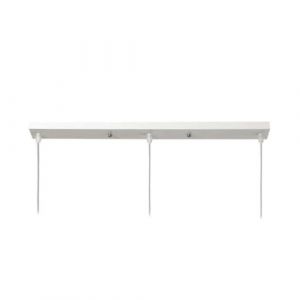 DESHOME Cache Fil pour Lustre Plafond Blanc Rosace Plafond Luminaire 3 Trous 60cm Diamètre Longue Plaque Fixation Plafonnier Pince Châssis Base Cable Suspension Luminaires avec Accessoires (WENJUN JOE, neuf)
