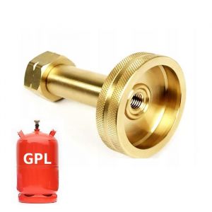 Adaptateur pour Remplissage de Bouteille Gaz Camping :: GPL Propane Butane 3,9 5 6 11 13 18kg Reservoir :: Long, Pratique! (Kashanka International, neuf)