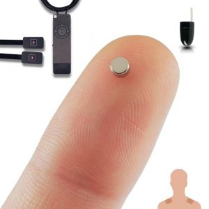 PingaOculto Oreillette Espion Ecouteur Mini Invisible Examen Nano MP3 avec Boutons-poussoirs Bandes Adh&eacute;sives - Casque sans Fil Discrete Ecoute Distance (Oreillette Espion Nano V2 + Vip Pro UltraMini) (PingaOculto, neuf)