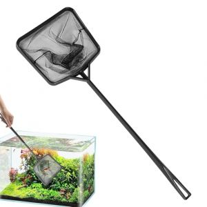 Aquarium Fish Net &ndash; Poign&eacute;e Fish Tank Quick Catch Tool | Petit Filet de Bassin avec Filet Fin pour Une Manipulation s&ucirc;re des Poissons | Design l&eacute;ger et pour r&eacute;servoirs d'eau Douce et d'eau (yalidi, neuf)