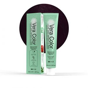 Vera Color, Coloration sans Ammoniaque, Coloration Professionnelle de Longue Durée avec Kératine Végétale, Aloe Vera et Goji Berry, Blond Foncé Irisé 6.2, 100 ml (Capello Point - Professional Beauty Milano, neuf)