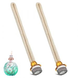2 Mèches de Lampe à Huile, Mèche de Rechange Lampe d’Aromathérapie 18mm Mèche Brûleur Catalytique Durable et Sûr Remplacement Lampe D'huile de Parfum Mèches pour Diffuseur Maison Bureau (Doré) (xxxchech, neuf)