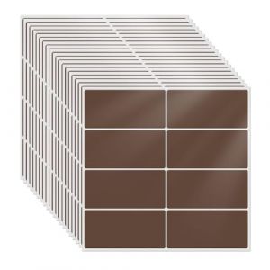YIKIADA Lot de 160 &eacute;tiquettes Autocollantes rectangulaires Marron 40 x 19 mm, imperm&eacute;ables, pour &eacute;tiquetage de Confiture, &eacute;tiquettes d'adresse (YIJIADA, neuf)