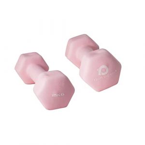 RPM Power Dumbbell Paire d'halt&egrave;res hexagonaux antid&eacute;rapants en n&eacute;opr&egrave;ne 2 kg - 5 kg (Powerspin, neuf)
