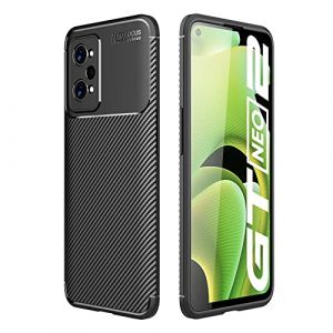 Coque pour Realme GT Neo 2 /Realme GT Neo 3T 5G/Realme GT2 Cover[Anti-Choc Air Cushion][Texture Fibre de Carbone ] Anti-Choc Housse Etui pour Realme GT Neo2/GT2/Neo 3T Bumper Housse Etui de Protection (Wookfiss Direct, neuf)