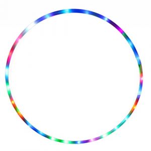 Cerceau de danse lumineux de 60/70/80/90 cm pour enfants et adultes pour jouer dans la nuit, cadeaux d'Halloween préférés (2000t, neuf)