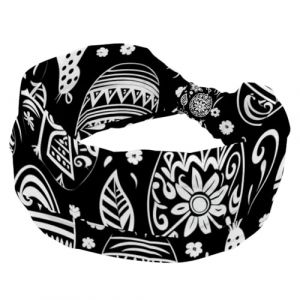 Serre-t&ecirc;te en forme d'&oelig;uf de P&acirc;ques et lapin noir et blanc pour femmes et filles, bandeau tendance, bandeau torsad&eacute;, large bandeau, accessoires pour cheveux (ocenuttldat, neuf)