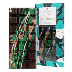 CHOCOLISSIMO - Dubai Chocolat Noir - Chocolat Dubai, Cadeau pour Femme, Cadeau pour Homme, Chocolat Noir Belge de luxe fourr&eacute; &agrave; la Pistache & P&acirc;te Kadayif, Chocolat Premium &agrave; la Pistache (CHOCOLISSIMO FR, neuf)