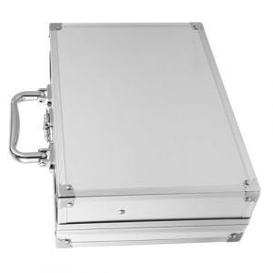 minkissy Mallette Aluminium Verrouillable L&eacute;g&egrave;re &agrave; Poign&eacute;e Mallette Fine de Transport Multifonction pour Outils et Cosm&eacute;tiques et Instruments pour Hommes (Master Self, neuf)