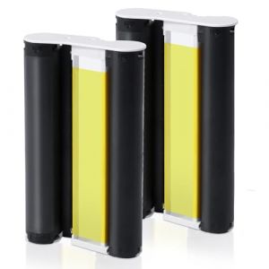 Rechange pour Canon Selphy CP1500 CP1300 KP-108IN Cartouches d'encre Compatible avec Canon Selphy CP1200 CP1000 CP910 CP900 CP810 CP760 CP740, Cassette d'encre 100x148mm (sans Papier Photo) 2-Pack (Great Office, neuf)