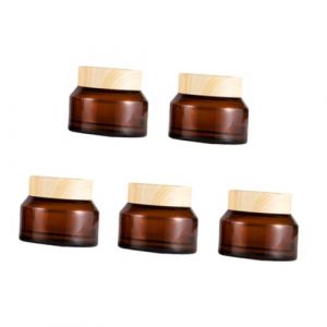 Mikikit 5 pi&egrave;ces Pot Cosm&eacute;tique Vide avec Couvercle &agrave; Vis Lot de Pots Rechargeables pour Cr&egrave;me et Lotion Contenants de Voyage Portables et L&eacute;gers R&eacute;cipient Pratique pour Couleur Al&eacute;atoire (Famidago, neuf)