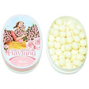 Anis De Flavigny : Bonbon Anis De Flavigny: Boite Ovale 50g Rose (Clairenature, neuf)