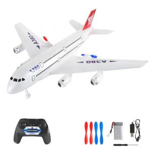 OpenRC – RC Avion Télécommandé Transport – Avion de Ligne Radiocommandé – Jouet Planeur Chasse Téléguidé Polystyrene Incassable Effet Lumière Cadeau Jouet Enfant Adulte Hélice Batterie Chargeur (Hashiman, neuf)