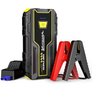 D&eacute;marreur de Batterie Voiture 4000A D&eacute;marreur d'urgence pour Voiture/Moto (Moteurs Jusqu'&agrave; 7.5L Essence/5.0L Diesel) 12V Booster de D&eacute;mmarage avec Lampe Torche LED (ELENY MOBILITY S.R.L., neuf)