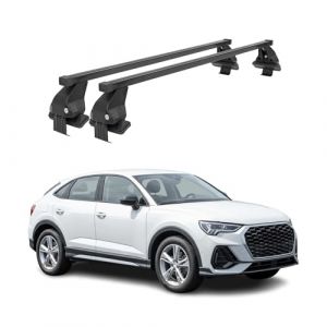 Barres de Toit transversales Menabo pour Audi Q3 Sportback 2019-2025 Noir (Autopieces-online, neuf)