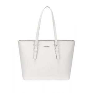 David Jones - Sac &agrave; Main Shopping Femme Grand Format - Grand Cabas - Id&eacute;al sac cours - Cabas Fourre-Tout Cuir PU Anse Longue - Shopper Grande Capacit&eacute; A4 - Sac Etudiante Travail (Cloud Celadon) (DAVID JONES PARIS OFFICIEL, neuf)