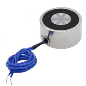 Électroaimant DC 12V 180N 39LB / 18Kg Ventouse Tenant La Ventouse Ronde Électro-aimant Magnétique De Levage Cylindre 34x18mm (Uxney -FR, neuf)