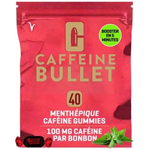 Caffeine Bullet: 40 bonbons à la menthe – mieux que les gels énergétiques, chewing-gums et gélules cafféinées. 100mg de caféine pour marathon, coureurs, cyclisme, sports d'endurance et gymnase. (Caffeine Bullet -  Dépasse les Gels Energétiques, neuf)
