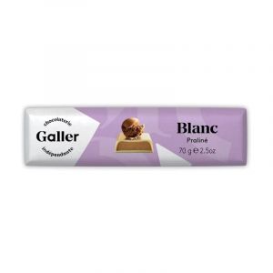 Générique Délice sucré : Bâtonnet de Chocolat Blanc Praliné Galler 70g - Tentation Gourmande - Tablettes Chocolat Premium - Le Lot De 4 (Franc shopping, neuf)