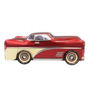 Home of Christmas Boîte de Noël, boîte à biscuits, boîte de rangement, boîte en métal, boîte de rangement pour biscuits et pain d'épices (berline américaine, 1,3 l, 30 x 12 x 13 cm) (Profiko_store, neuf)