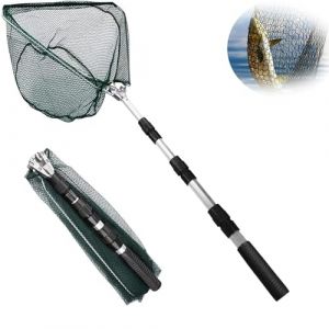 Xndryan &Eacute;puisette T&eacute;lescopique de 1,3 m - Filet de P&ecirc;che Portable Pour Attraper Oiseaux et Poissons - Id&eacute;al Pour la Carpe et la Truite en &Eacute;tang (Oumaoint, neuf)