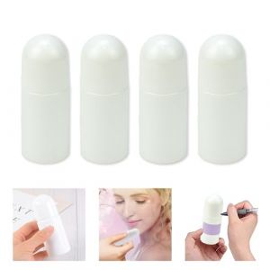 DTYGUIXE 4PCS Bouteilles Vides en Plastique de 50ML Vides Rouleau Rechargeable Bouteilles de Rouleau Bouteilles Rechargeables Roll-On Flacon Roll on Vide avec Autocollant Etanche pour Parfum de Voyage (PAULS PETERSONS, neuf)