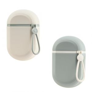 YoHyien 2 Pi&egrave;ces Boite a Savon Voyage, Porte Savon Voyage &Eacute;tanche, Boite Shampoing Solide avec Couvercle pour Salle de Bain, Salle de Sport, Camping, &Eacute;cole (Blanc + Vert) (YoHyien, neuf)