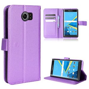Coque Cuir pour Blackberry Priv Coque Housse Etui Cover,Coque pour Blackberry Priv STV100-4 STV100-3 STV100-1 V100 STV100-2 Coque Etui en Cuir PU pour t&eacute;l&eacute;phone Portable Purple (Jielangxin, neuf)