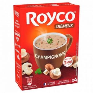Minute Soup Crème De Champignons 60G|Royco|(Lot De 4)|Best Deal (culture et vous95, neuf)