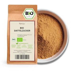 1kg de sucre de datte biologique - sucre brun naturel issu de dattes BIO moulues - l'alternative naturelle au sucre de table blanc (KONTORHAUS G&Ouml;RICKE UG, neuf)