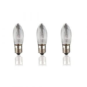 Hellum Ampoules en forme de bougies ondul&eacute;es de rechange pour &eacute;clairage int&eacute;rieur et ext&eacute;rieur dans diff&eacute;rentes versions (Hellum Direkt, neuf)