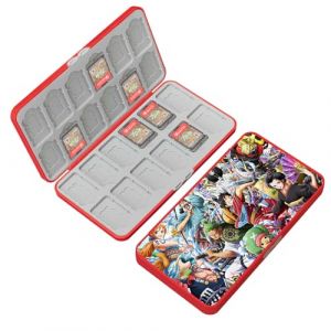doepeBAE Rangement Switch Jeux, Boite Jeux Switch Rangement, Boite Rangement Jeux Switch, Doublure en Silicone, avec 24 Emplacements pour Cartes de Jeu et 24 Emplacements pour Cartes Micro SD (24H) (iQiin, neuf)