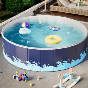 Piscine Non Gonflable | Pool De | Pool De Chien Pliable | Bassin De Bain | Baignoire De Chien | pour Les Enfant Et Les Chiens Adultes pour Jardin D'arrière-Cour 90/120/180 Cm (tinkea, neuf)