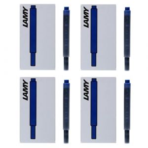 Lamy Fountain Pen Ink Cartridges, Black/Blue Ink, 4 Packs of 5 Cartridges (LT10BKBL) (Europens, neuf)