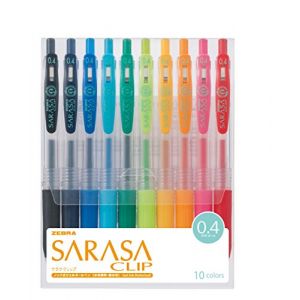 Zebra Sarasa JJS15-10CA Lot de 10 pinces 0,4 couleurs (GJG AUDIO, neuf)