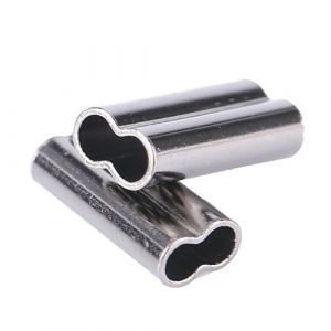 VGEBY 100pcs Manchons de P&ecirc;che Connecteurs Doubles de Tube de Cuivre Douilles de Baril 1/1.2/1.4/1.6/1.8/2mm (1.8mm*10mm) (meeqi, neuf)