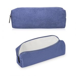 GIDWRIY Trousse &agrave; Crayon en Velours C&ocirc;tel&eacute;,Trousse Ecole Aesthetic,Trousses Scolaire,Pencil Case,Trousses Ronde Grande Capacit&eacute;,Fourniture Scolaire Pochette &agrave; Stylos,Sac de Rangement pour Crayon (GOLDEN COVE 2025, neuf)