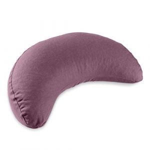 Lotuscrafts Yogakissen Halbmond Shanti - Halbmondkissen - Meditationskissen mit Bezug aus 100% Baumwolle - Yoga Sitzkissen halbmondförmig mit Dinkelfüllung - GOTS Zertifiziert (Lotuscrafts, neuf)