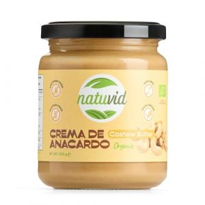 Beurre de Noix de Cajou BIO Natuvid |100% Naturel | 250g | Sans Gluten | Sans Sucres Ajoutés | Texture Ultra-Crémeuse | Idéale Sauces Vegan & Porridge | Vegan (M&E Health, neuf)