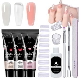 Kit de lampe à ongles UV - Séchoir à ongles compact avec outils - Kit d'extension d'ongles pour salon à domicile - Système de durcissement de vernis à ongles LED - Essentiels de manucure (peijinor, neuf)