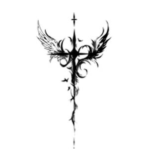 Autocollant De Tatouage De Jus De Fines Herbes D'Ailes De Diable D'Ange Tatouage Semi-Permanent À Base De Plantes Imperméable De Longue Durée (PEKNUX, neuf)